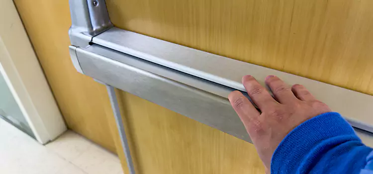 Installing a Push Bar on a Door Brookline